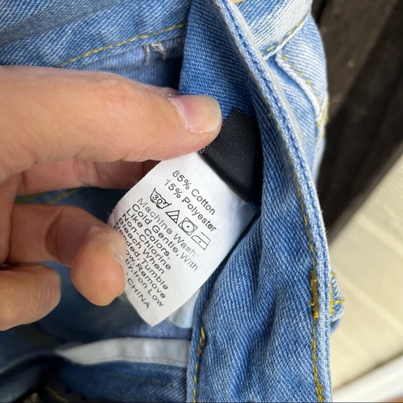 Shein Distressed High Rise Cutoff Jean Shorts Sz S - Picture 4 of 9